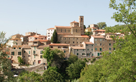 Image of the village of Santa Luce in the province of Pisa Tuscany